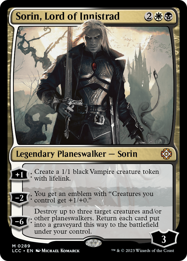 Sorin, Lord of Innistrad (LCC-289) - The Lost Caverns of Ixalan Commander [Mythic]