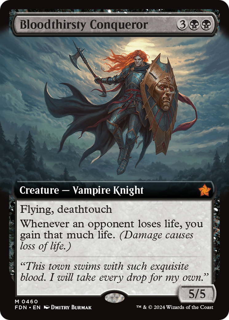 Bloodthirsty Conqueror (FDN-460) - Foundations: (Extended Art) Foil [Mythic]