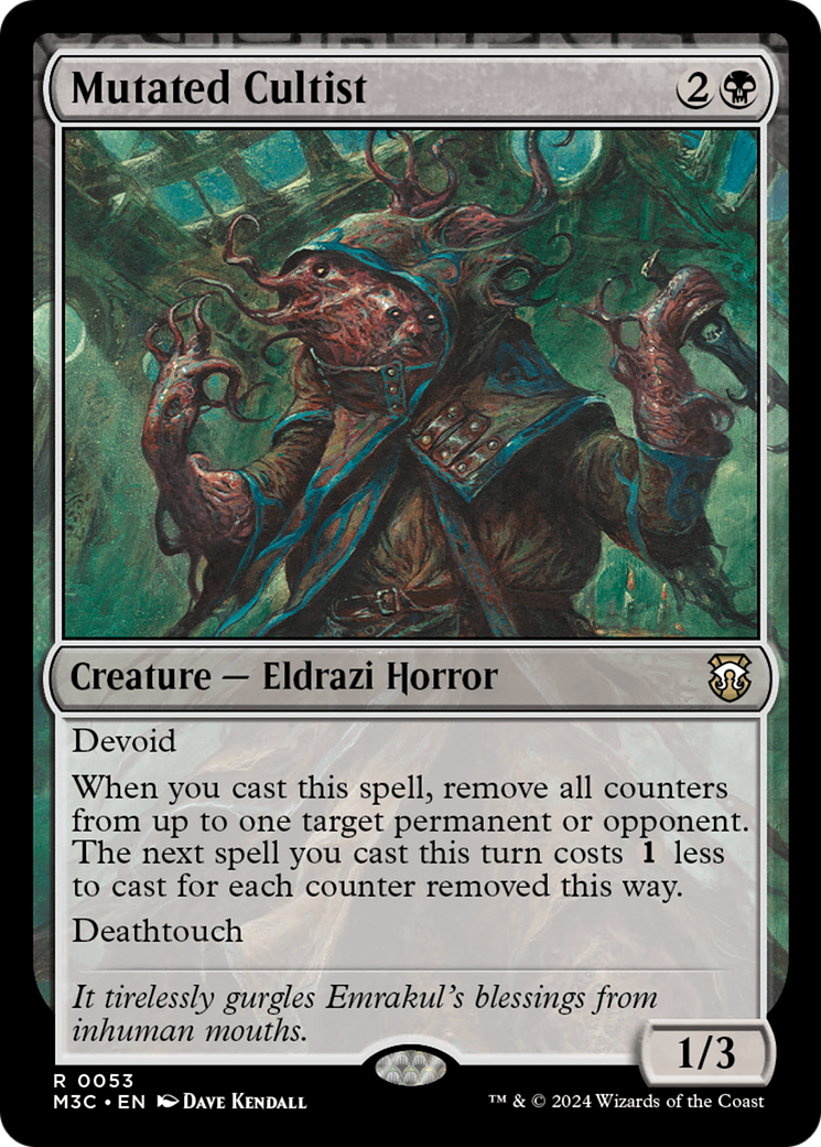 Mutated Cultist (M3C-053) - Modern Horizons 3 Commander Foil [Rare]