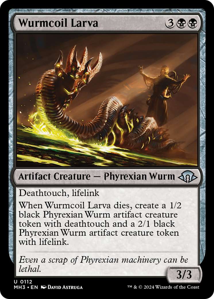 Wurmcoil Larva (MH3-112) - Modern Horizons 3 [Uncommon]