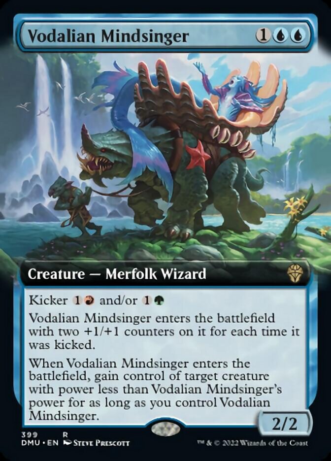 Vodalian Mindsinger (DMU-399) - Dominaria United: (Extended Art) [Rare]