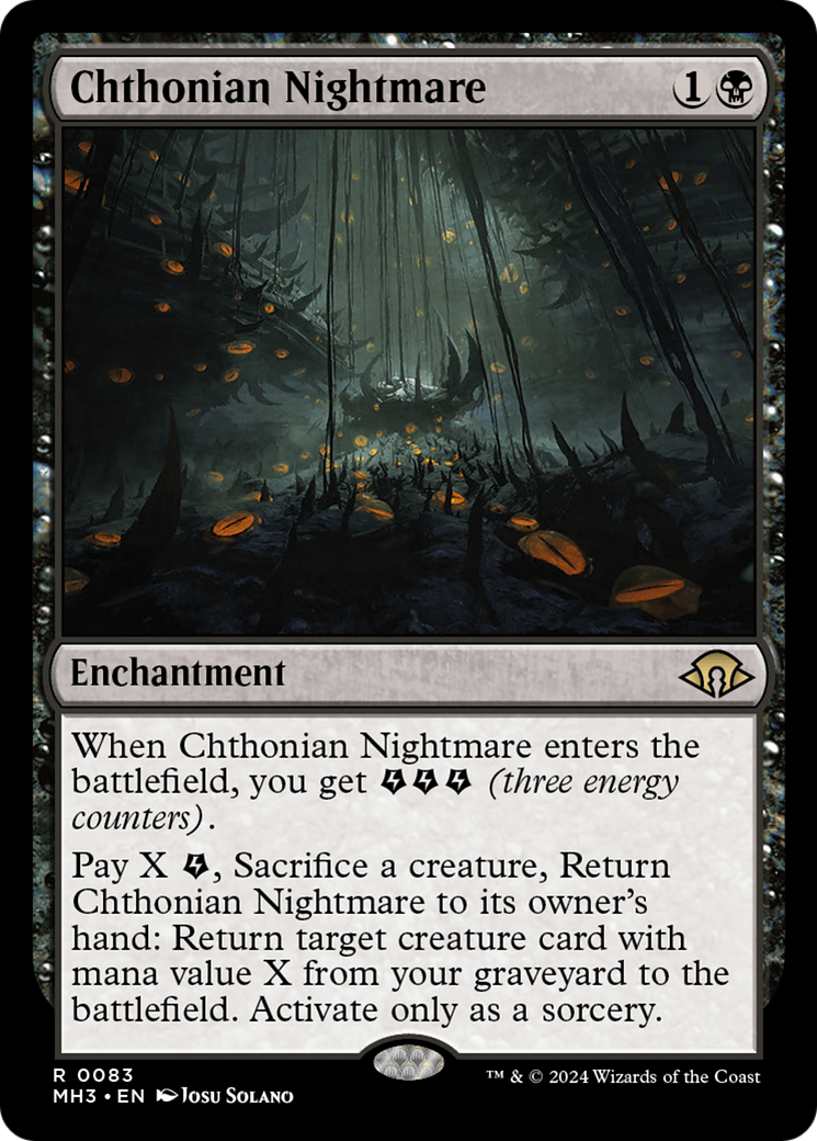 Chthonian Nightmare (MH3-083) - Modern Horizons 3 Foil [Rare]