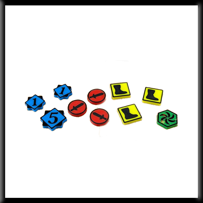 Top Shelf Gamer - Clank!™ Compatible Resource Tracking Tokens (set of 35)