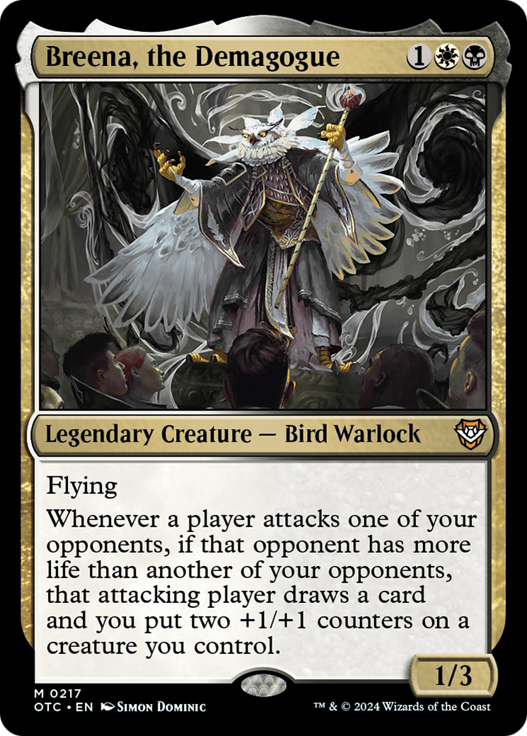 Breena, the Demagogue (OTC-217) - Outlaws of Thunder Junction Commander [Mythic]