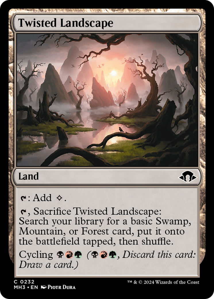 Twisted Landscape (MH3-232) - Modern Horizons 3 Foil [Common]