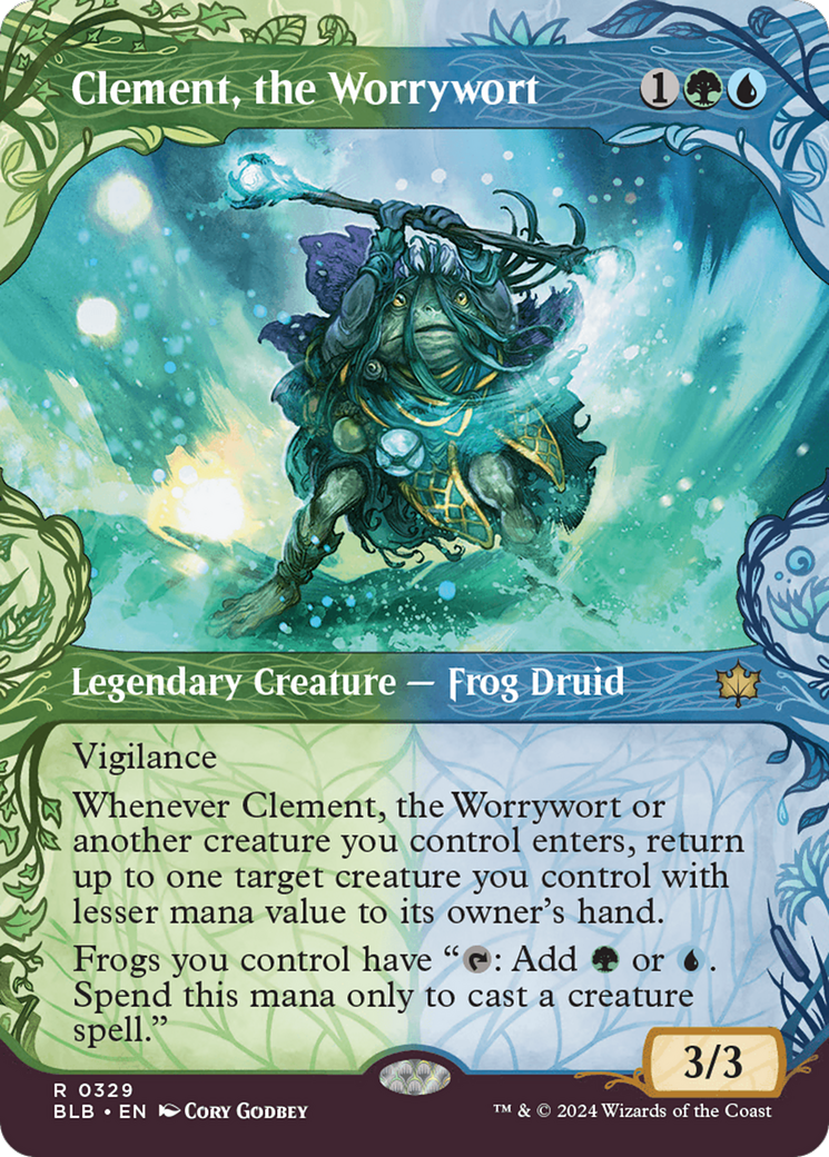 Clement, the Worrywort (BLB-329) - Bloomburrow Foil [Rare]