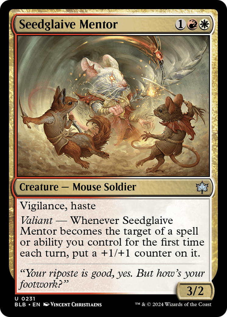 Seedglaive Mentor (BLB-231) - Bloomburrow [Uncommon]