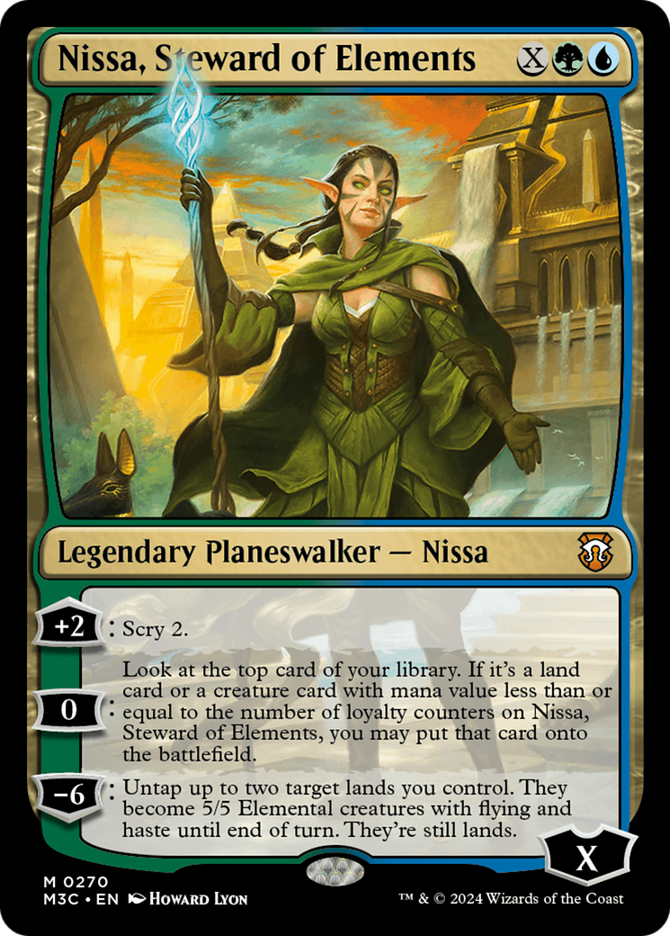 Nissa, Steward of Elements (M3C-270) - Modern Horizons 3 Commander Foil [Mythic]