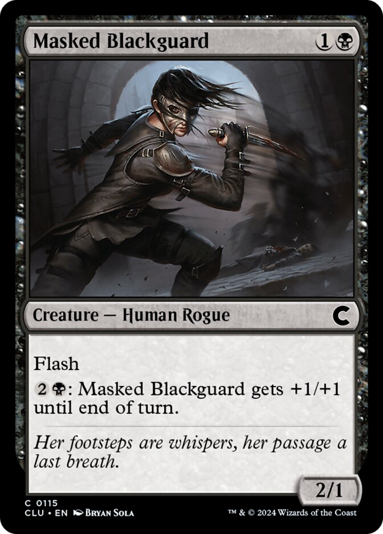 Masked Blackguard (CLU-115) - Ravnica: Clue Edition [Common]