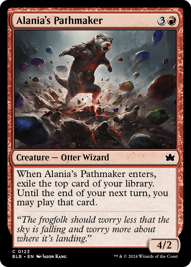 Alania's Pathmaker (BLB-123) - Bloomburrow Foil [Common]