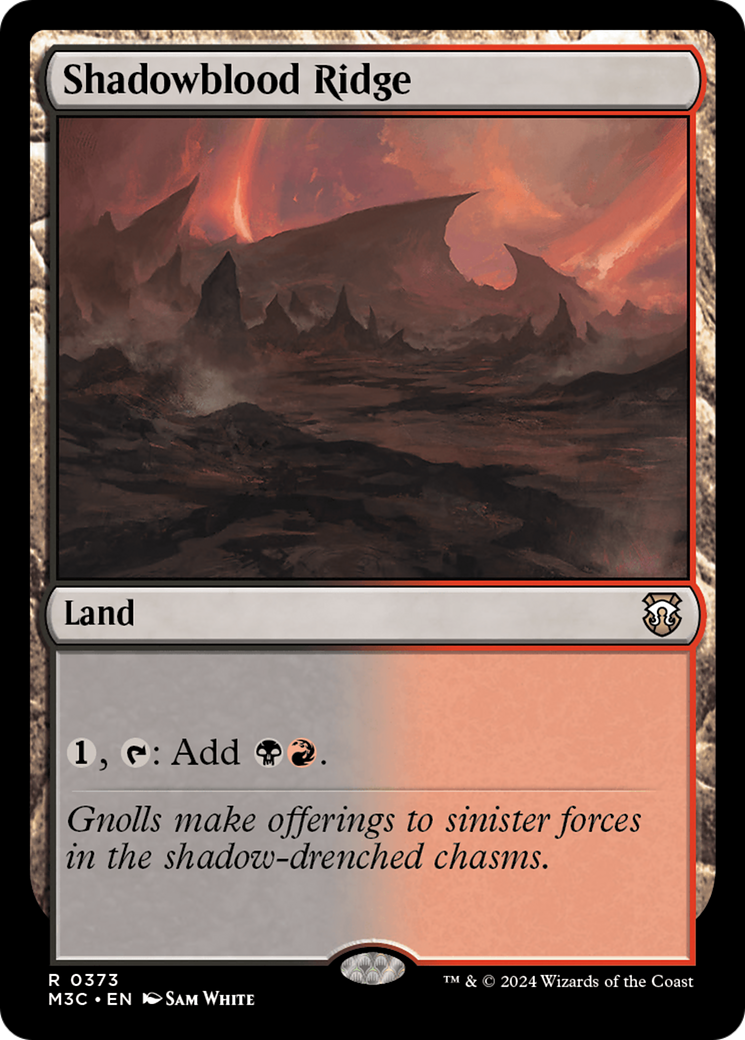 Shadowblood Ridge (M3C-373) - Modern Horizons 3 Commander Foil [Rare]