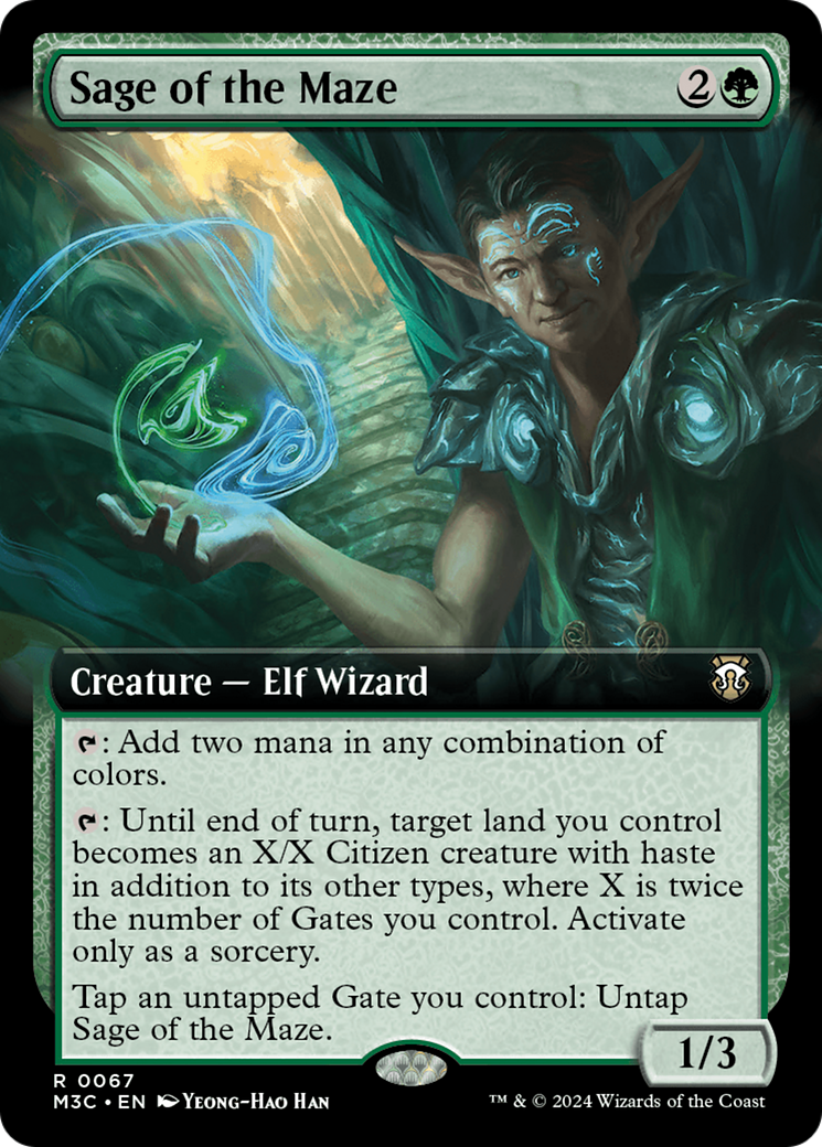 Sage of the Maze (M3C-067) - Modern Horizons 3 Commander: (Extended Art) [Rare]