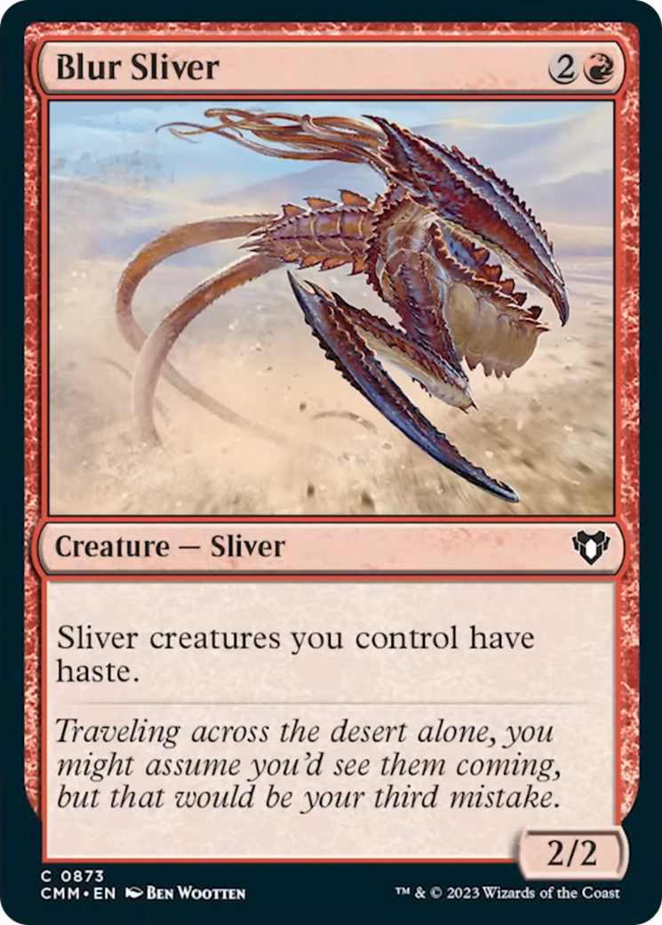 Blur Sliver (CMM-873) - Commander Masters [Common]