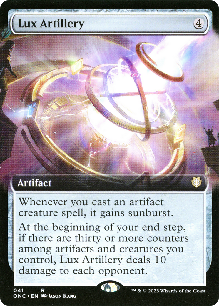 Lux Artillery (ONC-041) - Phyrexia: All Will Be One Commander: (Extended Art) Foil [Rare]