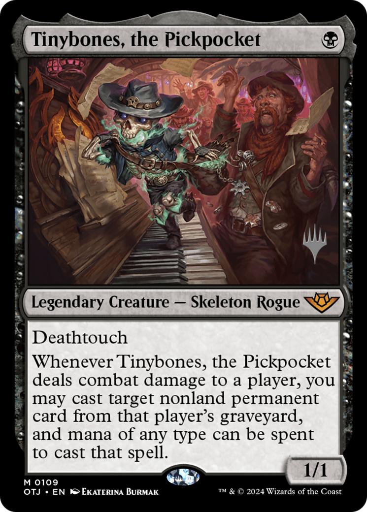 Tinybones, the Pickpocket (POTJ-109P) - Outlaws of Thunder Junction Promos [Mythic]