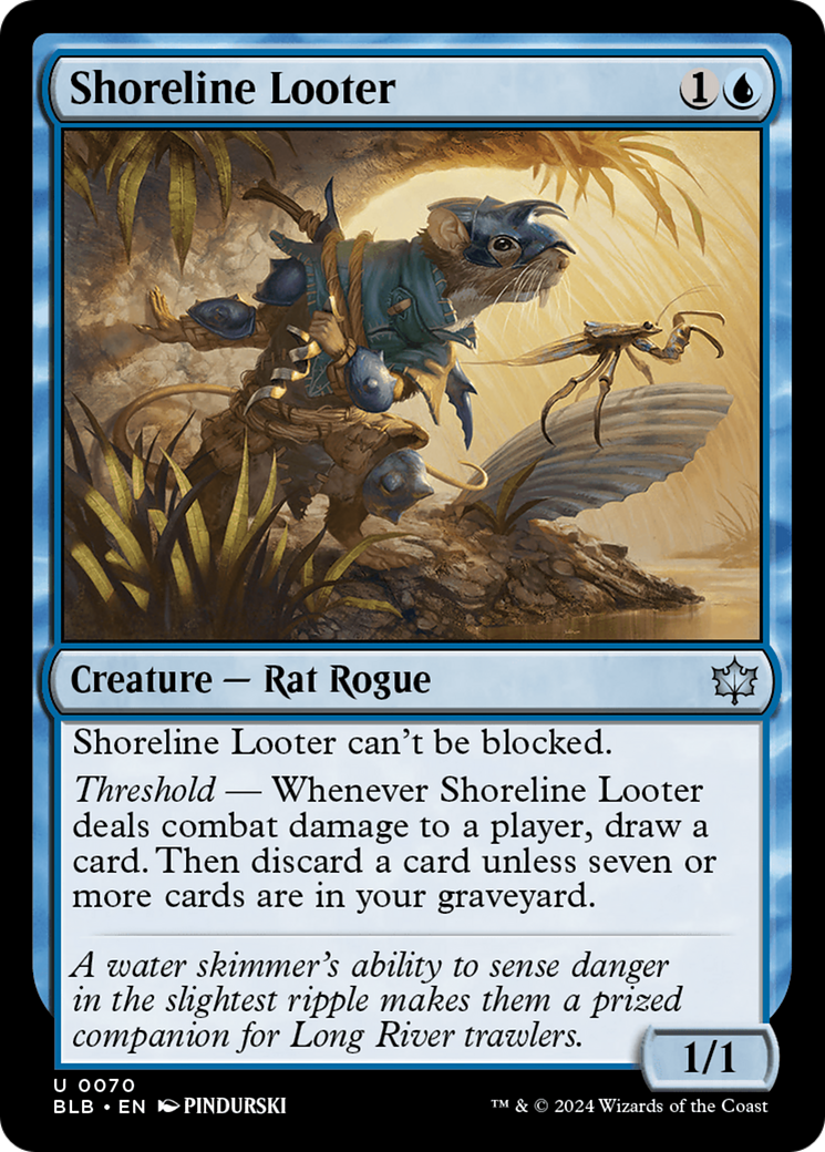 Shoreline Looter (BLB-070) - Bloomburrow Foil [Uncommon]