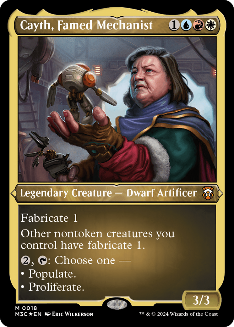 Cayth, Famed Mechanist (M3C-018) - Modern Horizons 3 Commander Etched Foil [Mythic]