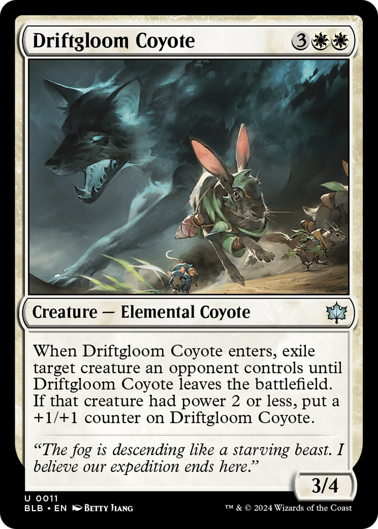 Driftgloom Coyote (BLB-011) - Bloomburrow [Uncommon]