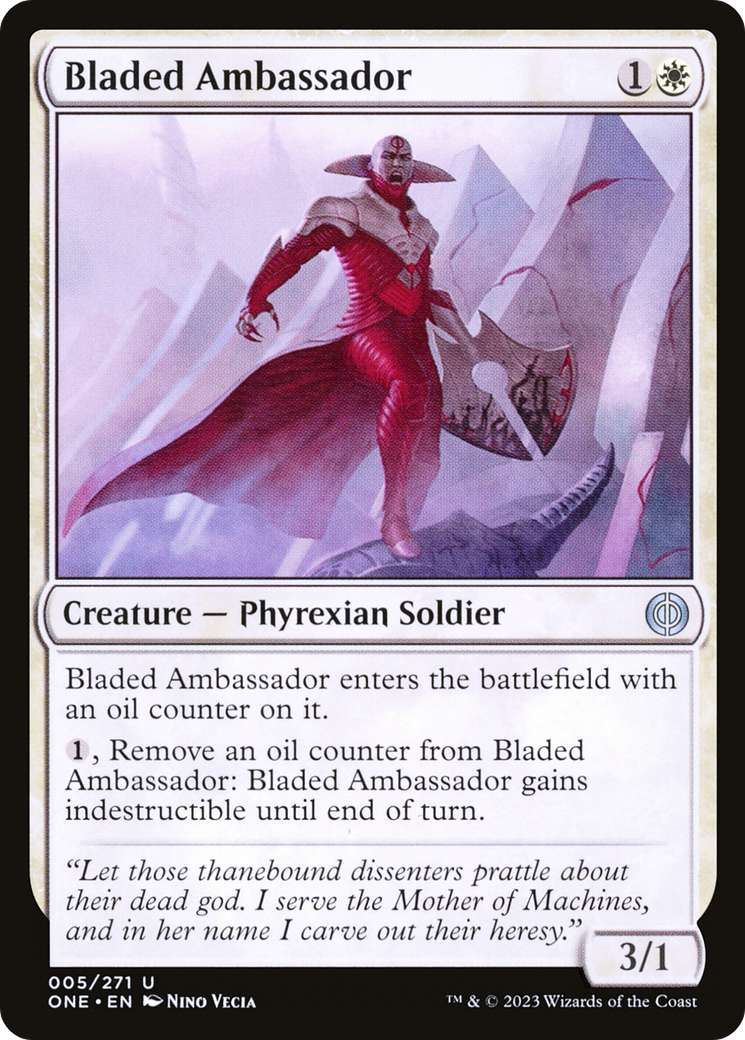 Bladed Ambassador (ONE-005) - Phyrexia: All Will Be One [Uncommon]