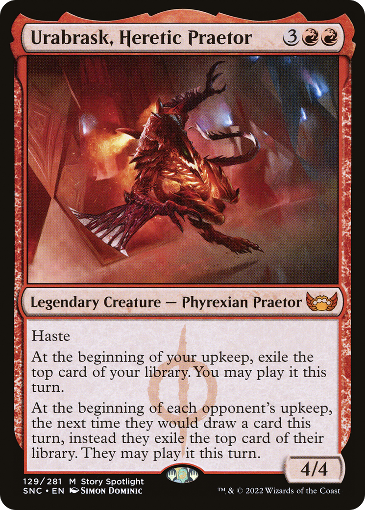 Urabrask, Heretic Praetor (SNC-129) - Streets of New Capenna [Mythic]