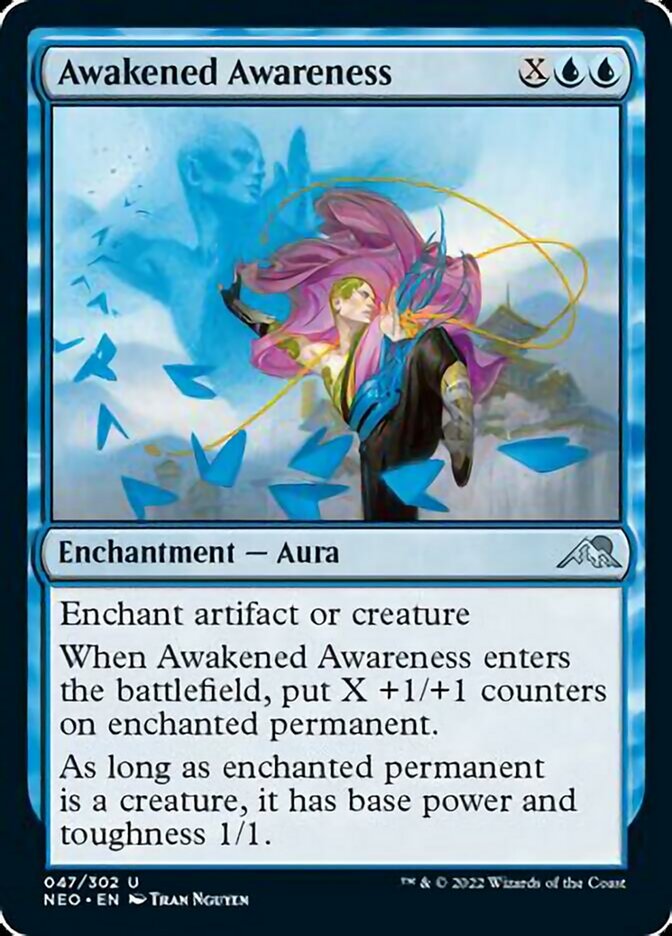 Awakened Awareness (NEO-047) - Kamigawa: Neon Dynasty [Uncommon]