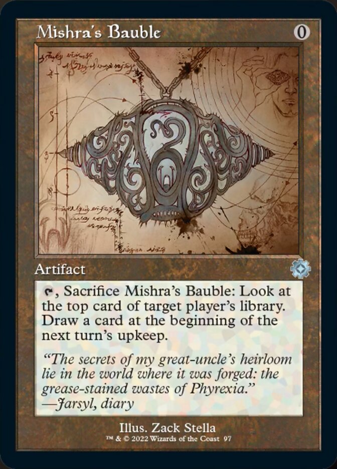 Mishra's Bauble (BRR-097) - The Brothers' War Retro Artifacts [Uncommon] Retro Frame Schematic