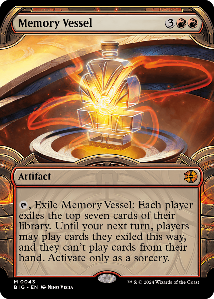 Memory Vessel (BIG-043) - The Big Score: (Showcase) Foil [Mythic]