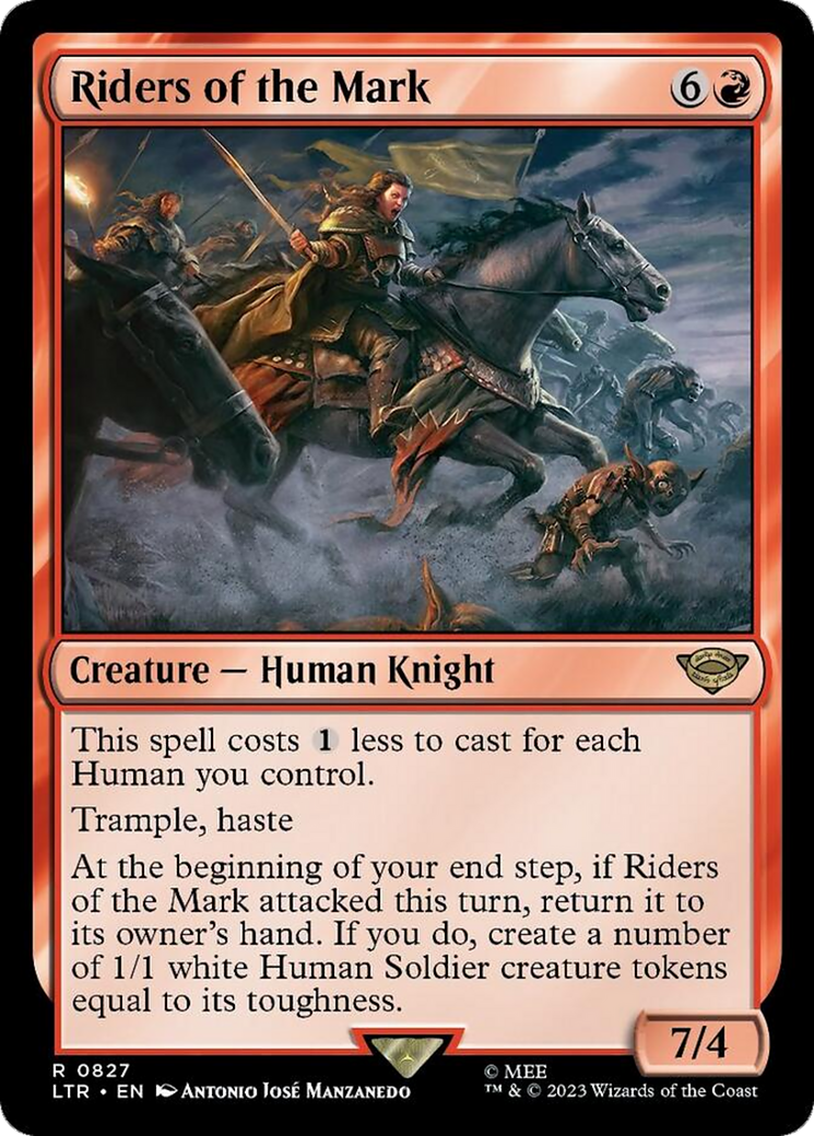 Riders of the Mark (LTR-827) - The Lord of the Rings: Tales of Middle-earth Foil [Rare]