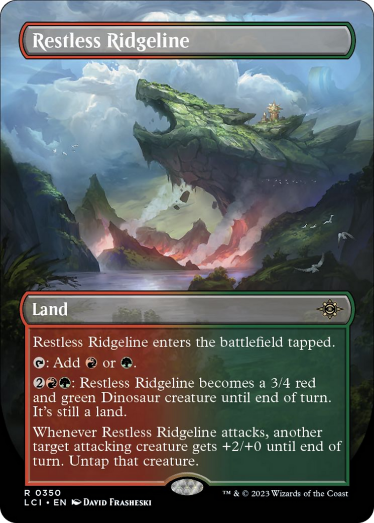 Restless Ridgeline (LCI-350) - The Lost Caverns of Ixalan (Borderless) [Rare]