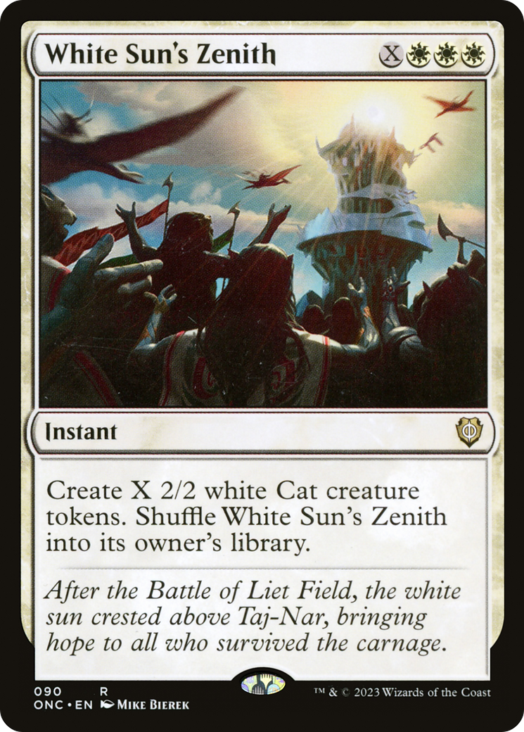 White Sun's Zenith (ONC-090) - Phyrexia: All Will Be One Commander [Rare]