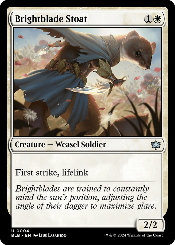 Brightblade Stoat (BLB-004) - Bloomburrow [Uncommon]