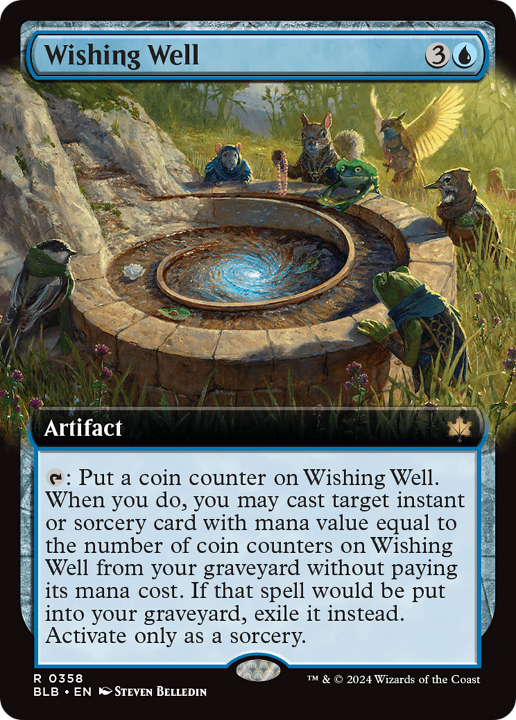 Wishing Well (BLB-358) - Bloomburrow: (Extended Art) Foil [Rare]