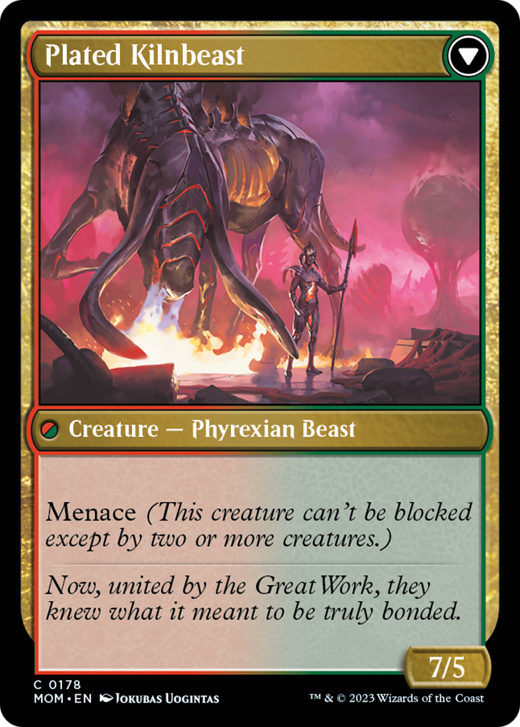 Bonded Herdbeast // Plated Kilnbeast (MOM-178) - March of the Machine [Common]