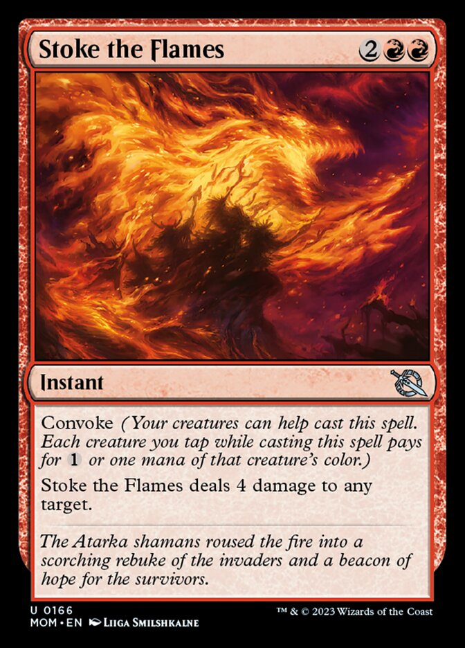 Stoke the Flames (MOM-166) - March of the Machine [Uncommon]