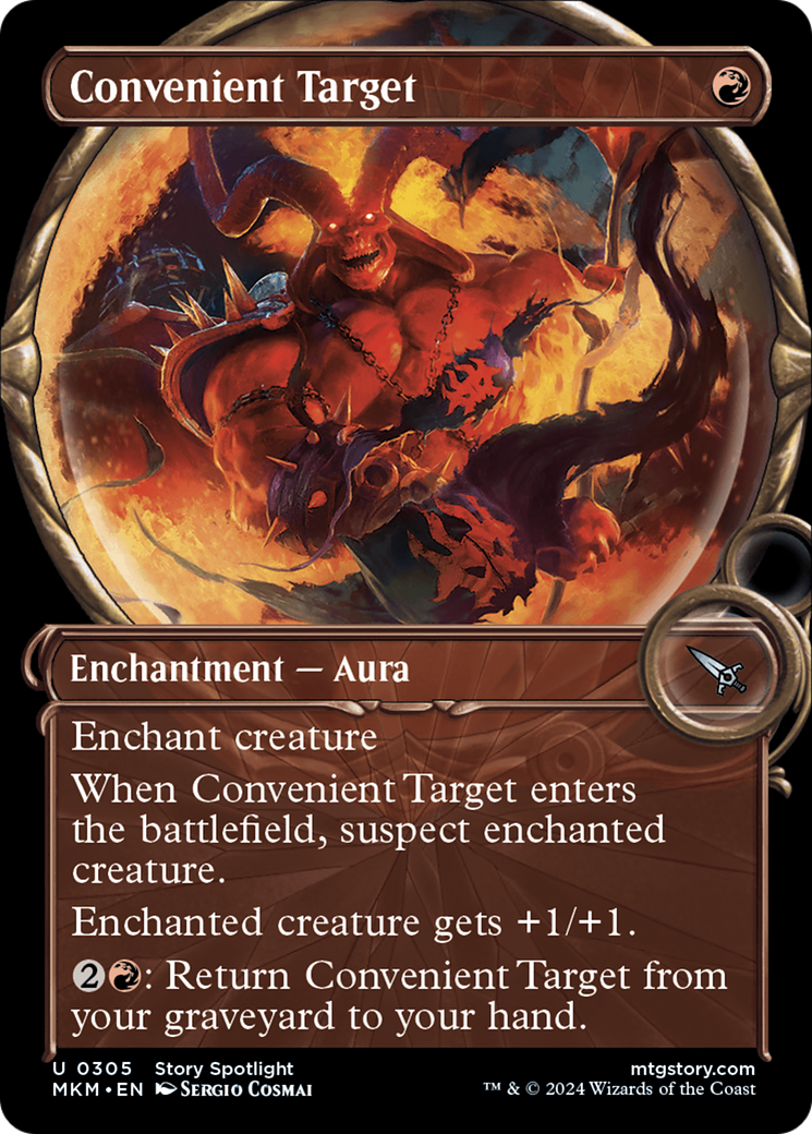 Convenient Target (MKM-305) - Murders at Karlov Manor: (Showcase) Foil [Uncommon]