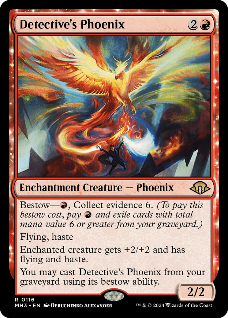 Detective's Phoenix (MH3-116) - Modern Horizons 3 [Rare]