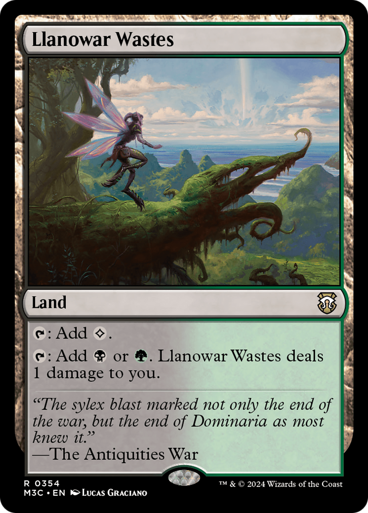 Llanowar Wastes (M3C-354) - Modern Horizons 3 Commander Foil [Rare]