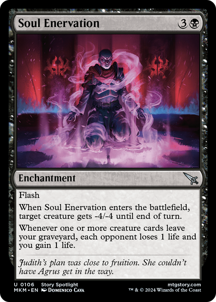 Soul Enervation (MKM-106) - Murders at Karlov Manor [Uncommon]