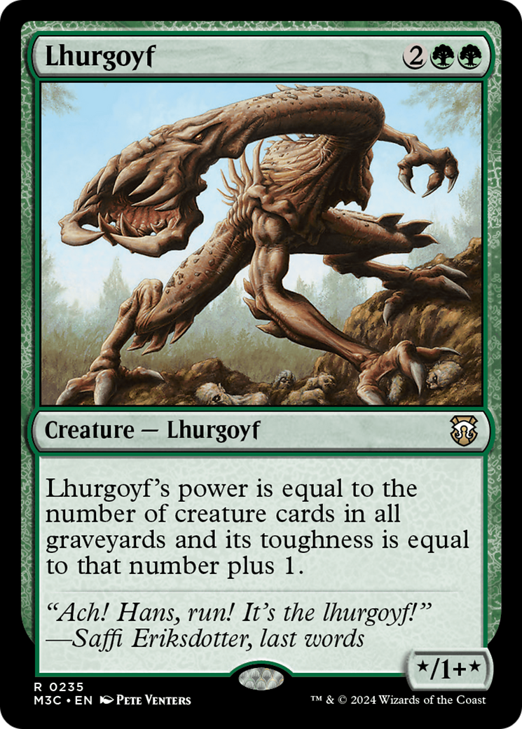 Lhurgoyf (M3C-235) - Modern Horizons 3 Commander Foil [Rare]