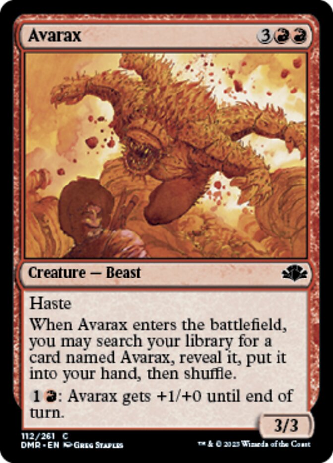 Avarax (DMR-112) - Dominaria Remastered [Common]