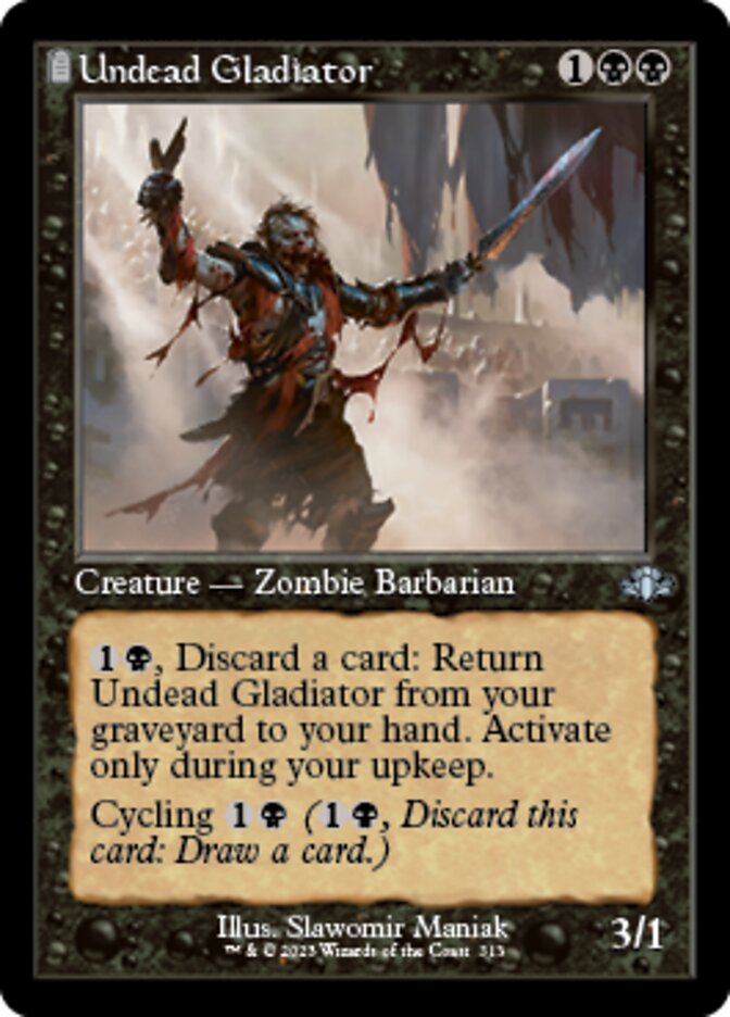 Undead Gladiator (DMR-313) - Dominaria Remastered: (tombstone) [Uncommon]