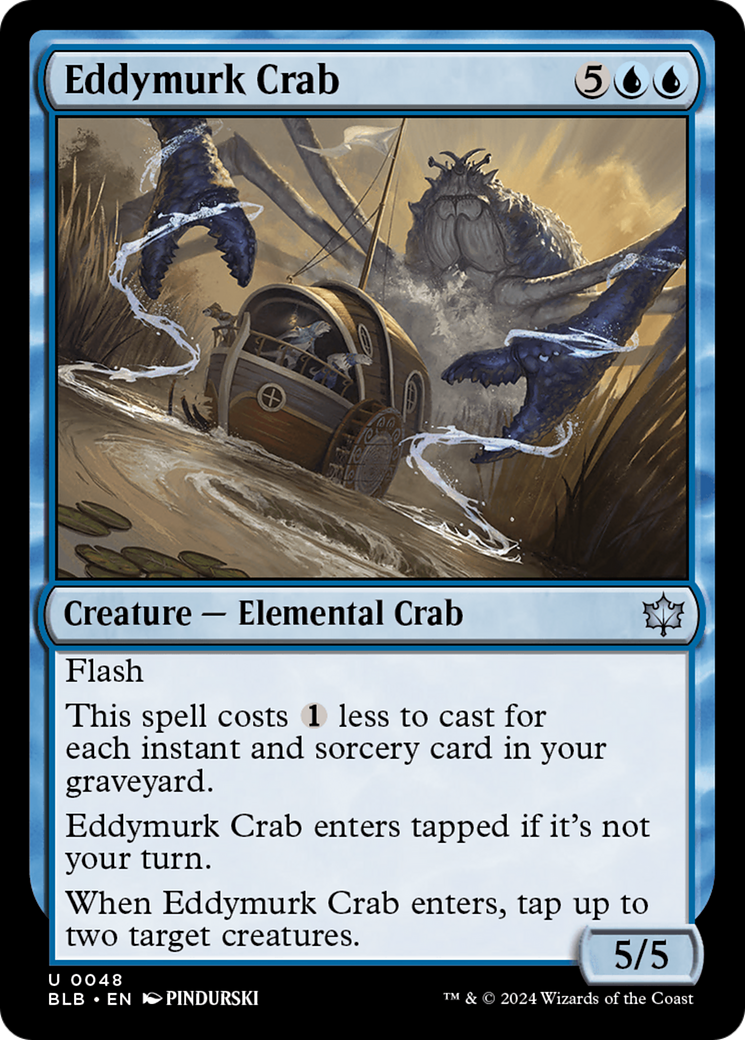 Eddymurk Crab (BLB-048) - Bloomburrow [Uncommon]