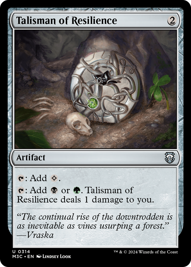 Talisman of Resilience (M3C-314) - Modern Horizons 3 Commander Foil [Uncommon]