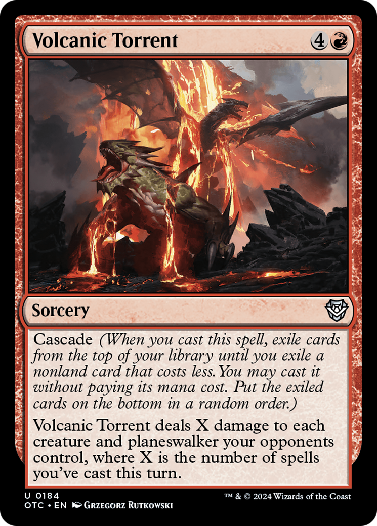 Volcanic Torrent (OTC-184) - Outlaws of Thunder Junction Commander [Uncommon]