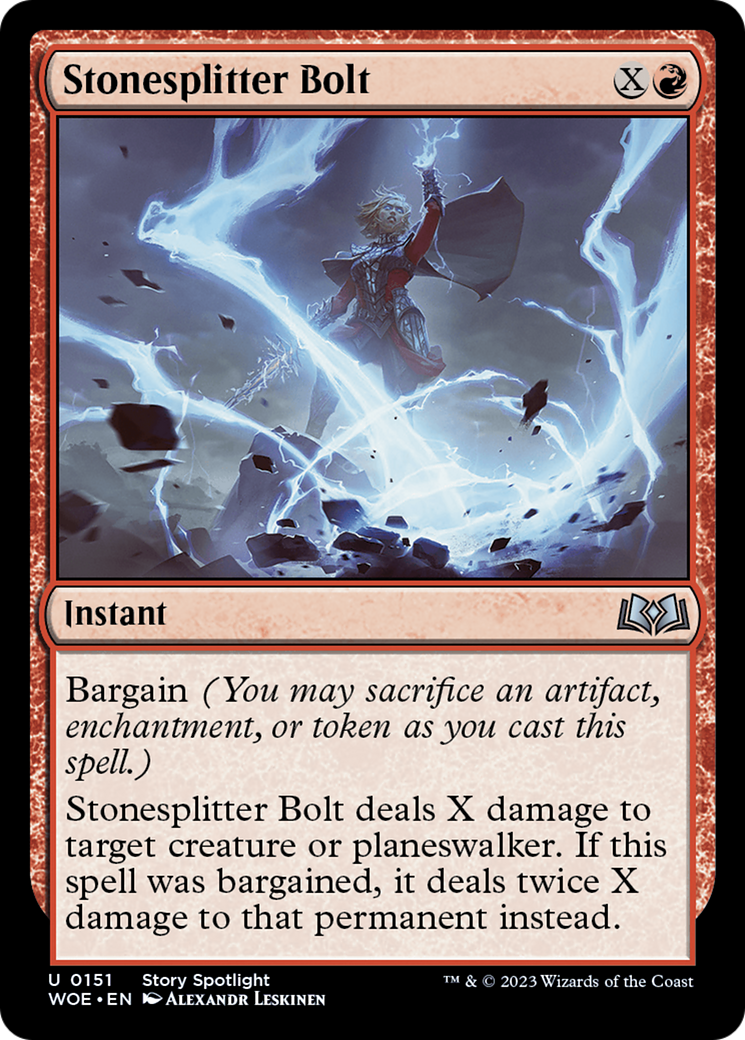 Stonesplitter Bolt (WOE-151) - Wilds of Eldraine [Uncommon]