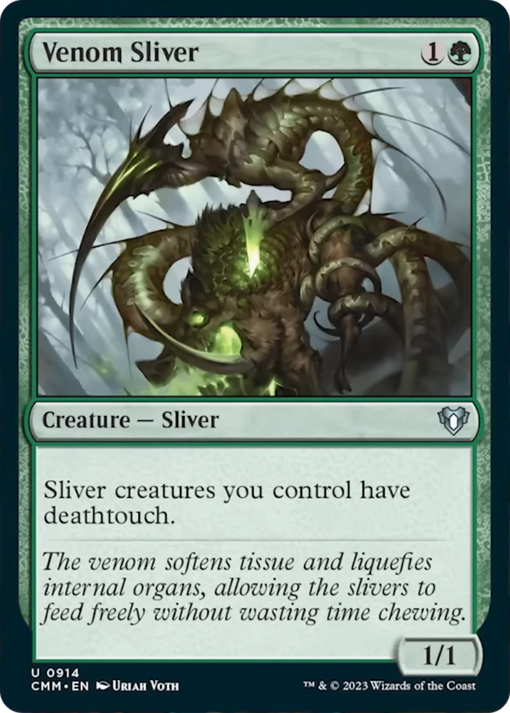 Venom Sliver (CMM-914) - Commander Masters [Uncommon]