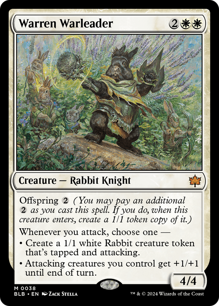 Warren Warleader (BLB-038) - Bloomburrow Foil [Mythic]