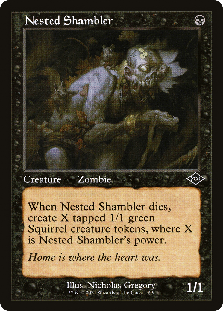 Nested Shambler (MH2-399) - Modern Horizons 2 [Common] Retro Frame