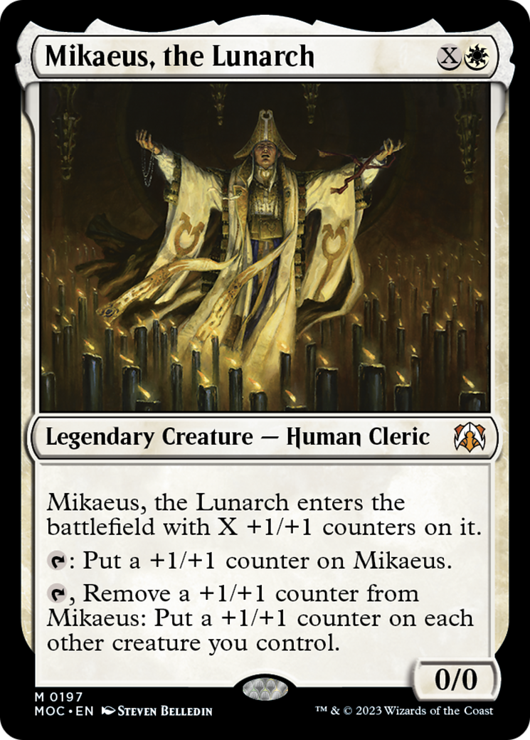 Mikaeus, the Lunarch (MOC-197) - March of the Machine Commander [Mythic]