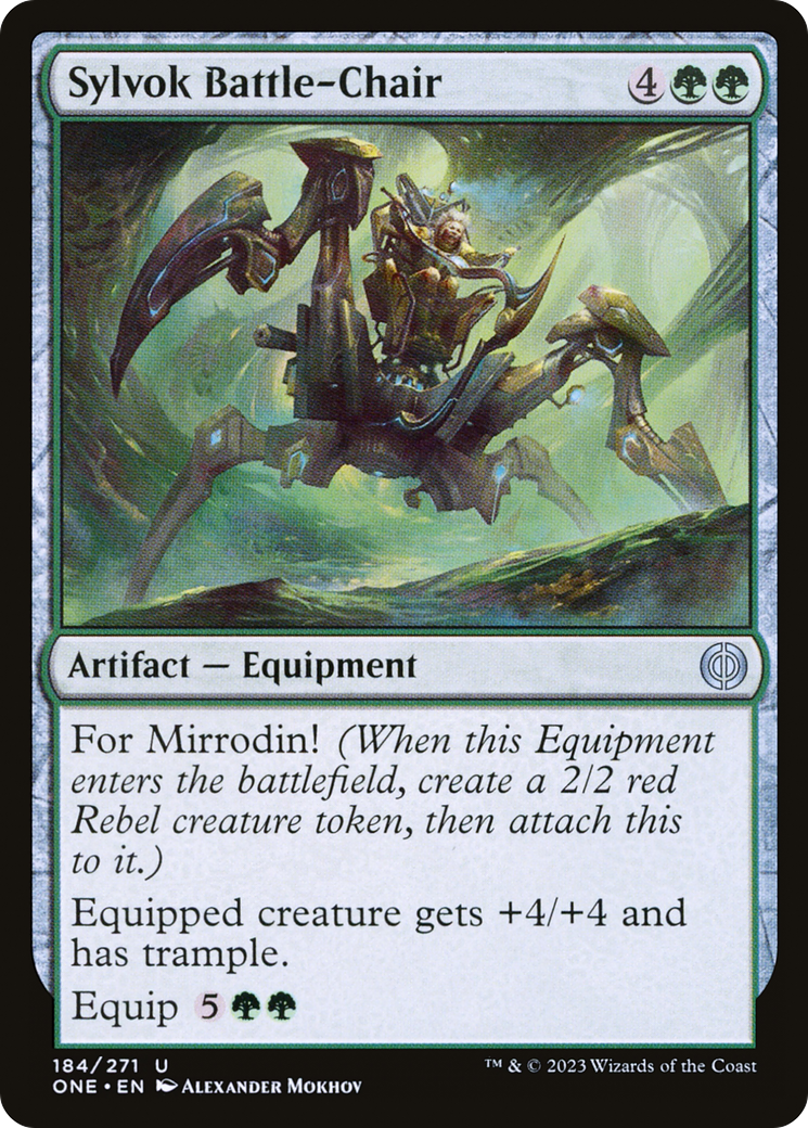 Sylvok Battle-Chair (ONE-184) - Phyrexia: All Will Be One [Uncommon]